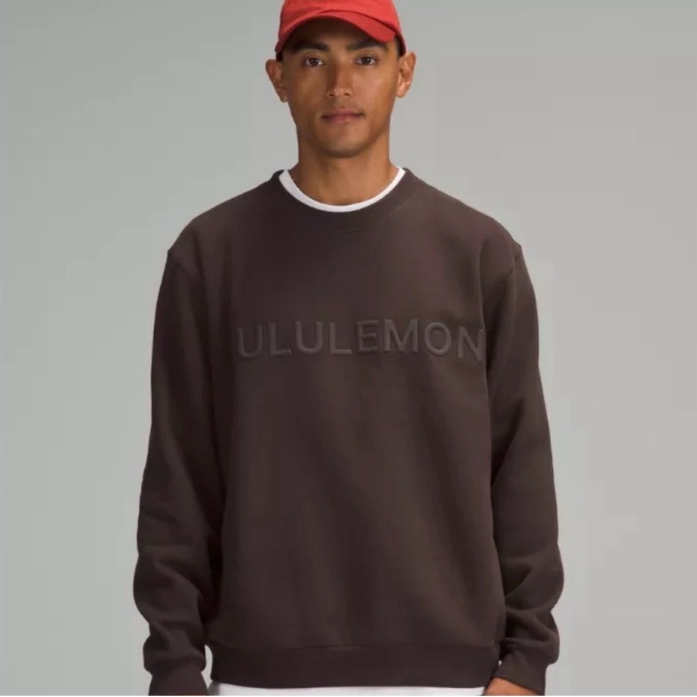 NWT Lululemon athletica Men's Espresso Brown Crewneck Sweater